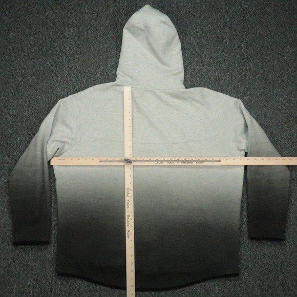 Nike Hoodie Mens XXL Gray Black Sportswear Tech Fleece Windrunner Fade Full Zip - Picture 7 of 11